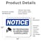 Signmission No Trespassing 24-Hour Video Sign, Vinyl Decal, 14in W x 10in L, 2PK OS-2PACK-NS-D-1014-L-14904 - alternate 3